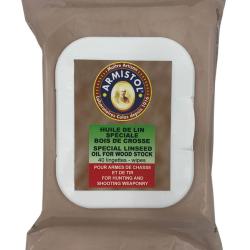 Paquet de 40 Lingettes huil&eacute;es Armistol pour bois de crosse Lingettes huil&eacute;es Armistol