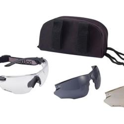 Lunettes BOLLE Combat Kit incolore avec deux &eacute;crans, harnais et housse LUNETTES COMBAT KIT BOLLE INC