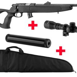 Pack carabine BO Manufacture Cal. 22 LR Pack carabine lunette silencieux fourreau