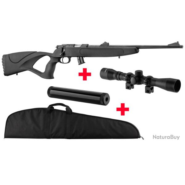 Pack carabine BO Manufacture Cal. 22 LR Pack carabine lunette silencieux fourreau