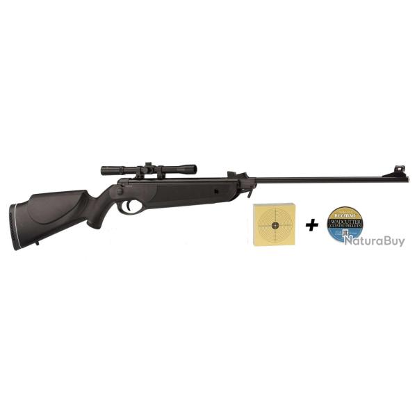 Carabine � air 4,5mm Beeman Bay Cat 16 J avec lunette 4x20 + plomb + cibles