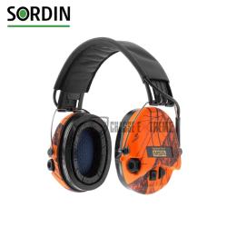 Casque &Eacute;lectronique SORDIN Supreme Pro Orange Camo + Led