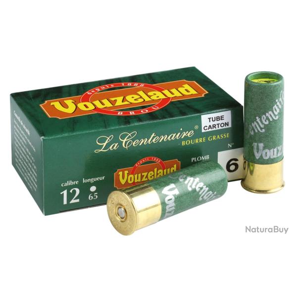 Cartouches Vouzelaud - La Centenaire tube carton - Cal. 12/65 VOUZELAUD - CENTENAIRE TUBE CARTON - P
