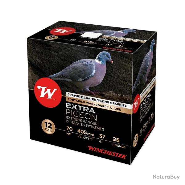 Winchester Extra Pigeon 12/70 37 g Plombs 5 - Pack de 100