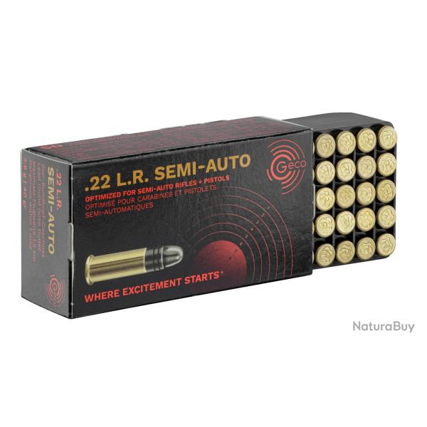GECO Munitions .22 LR Semi-Auto 40 gr / 2.6 g Geco Semi-Auto x500