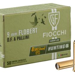 Cartouches 9 mm Flobert &agrave; grenaille de plomb Num&eacute;ro 8