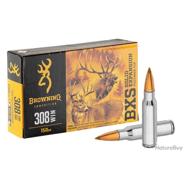 Browning .308 Win BXS 150 grains / 9,7 g .308 Win BXS 150 gr / 9.7 g
