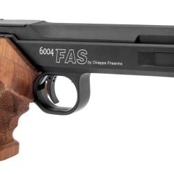Pistolet Chiappa Match &agrave; air comprim&eacute; FAS 6004 cal. 4,5 mm Crosse ambidextre
