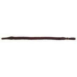 Bretelle cuir tresse vieilli 8 brins