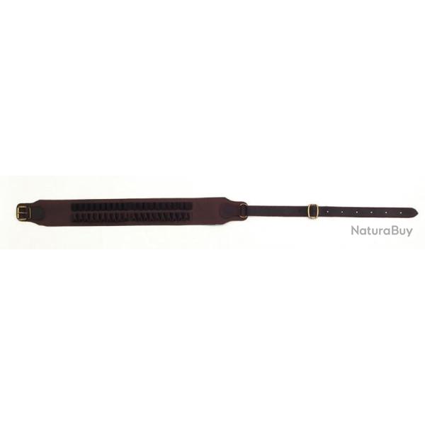 Cartouchiere 2o balles GC cuir vieilli interieur double cuir