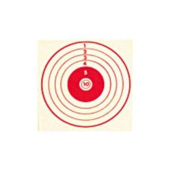 Cible 10x10 Rouge x100