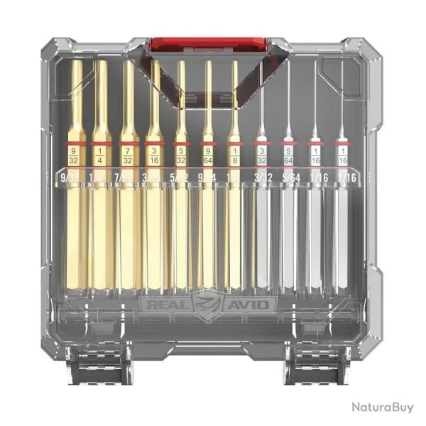 Set standard chasse-goupille 11 pi�ces laiton & acier