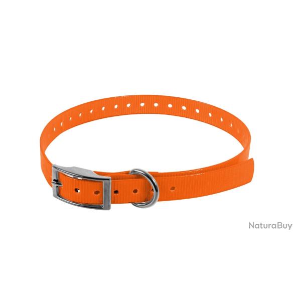 Collier Biothane Biogold 450x19x2.6 Orange
