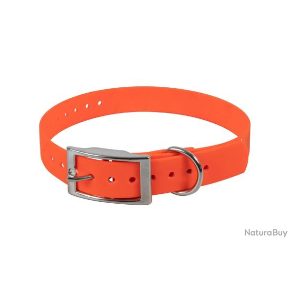 Collier Biothane Beta 600x25mm Orange