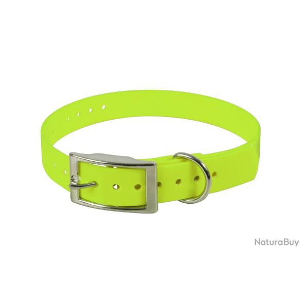 Collier Biothane Beta 600x25mm Jaune