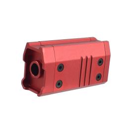 Garde main silencieux rouge court 70mm
