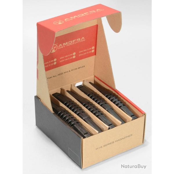 Chargeur AEG 140 cps boite de 5 avec balles tan