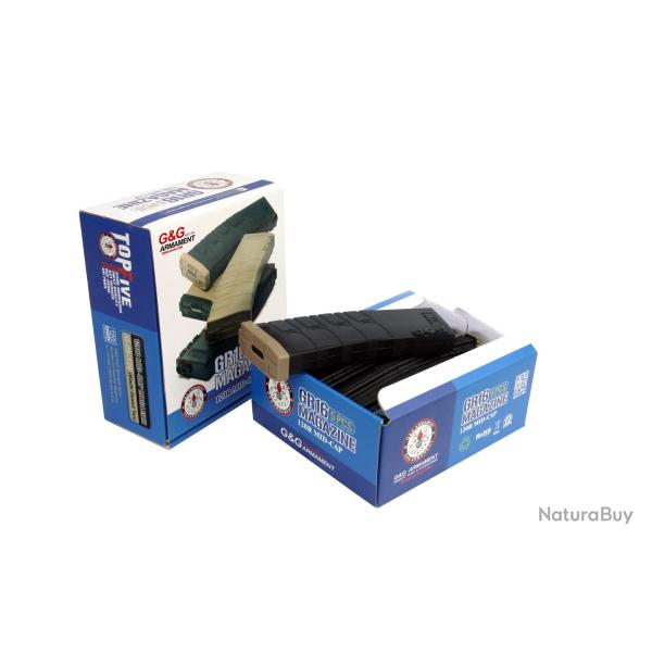 Pack de 5 chargeurs 120 cps GR16 noir/tan