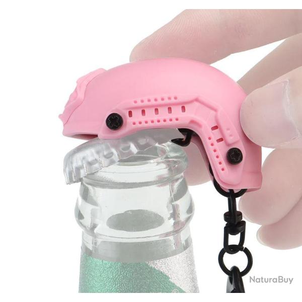 Porte clef casque Fast rose