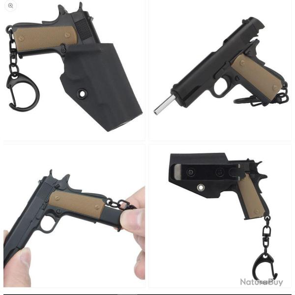 Porte clef 1911 avec holster noir