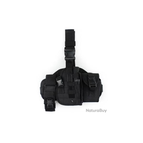 Holster plateforme de cuisse noire