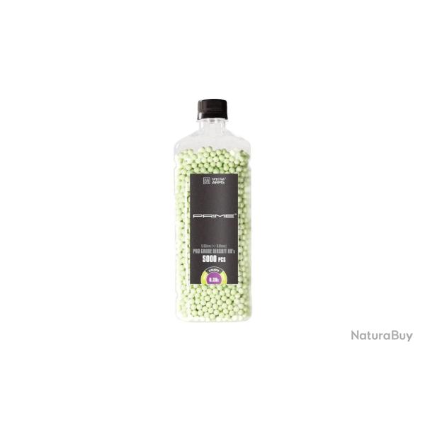 Billes bio 0.20g Prime tracantes vertes en bouteille de 5000
