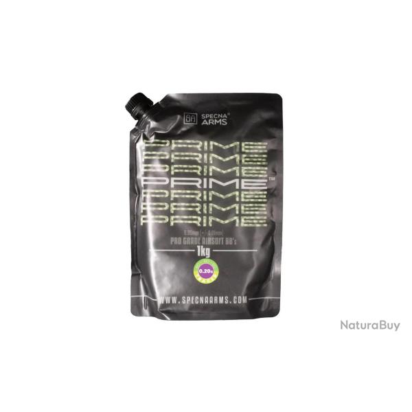Billes bio 0.20g Prime tracantes vertes en sachet 1kg