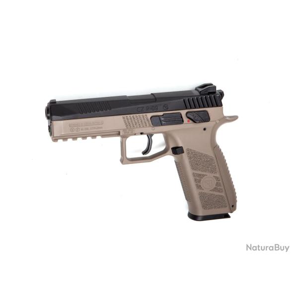 Pistolet GBB CZ P-09 DT FDE 4.5 CO2- Plomb ou BBS