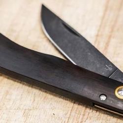 B&ouml;ker - Couteau Rusticus Manche Eb&egrave;ne Lame 75mm