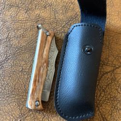 Douk Douk custom cro&ucirc;te de d&eacute;fense de mammouth avec etui