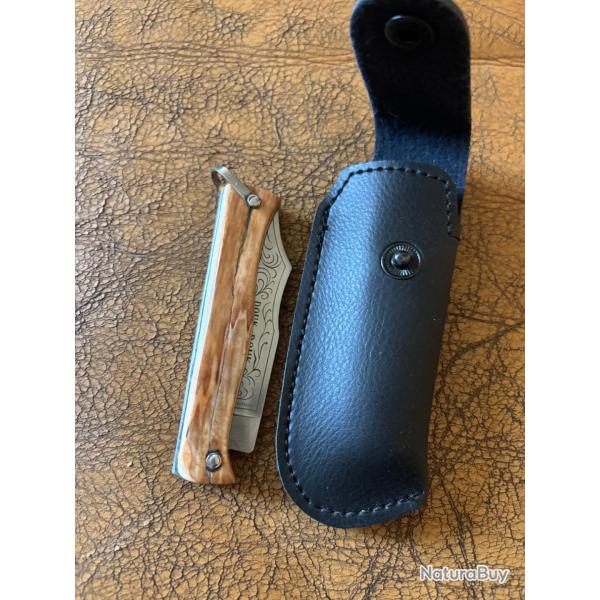 Douk Douk custom cro�te de d�fense de mammouth avec etui