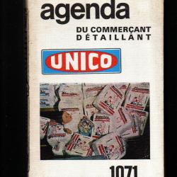 unico agenda du commer&ccedil;ant d&eacute;taillant 1971