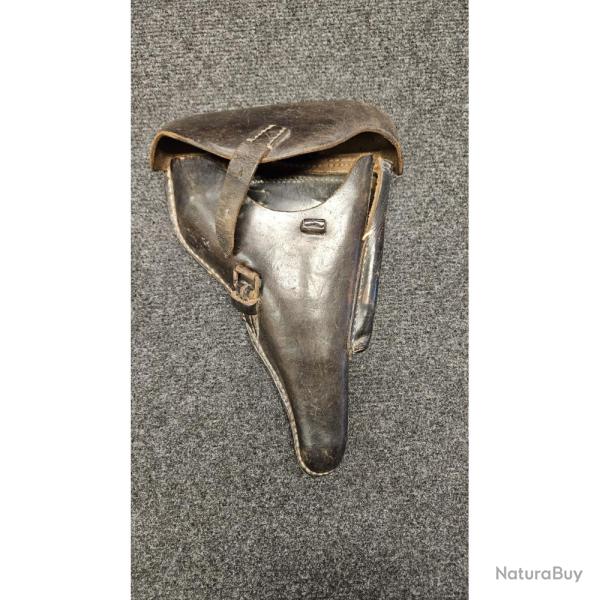 Etuis Cuir Pour PO8 avec marquage DLU 1943 et 1 poin�on avec l'aigle Waffen