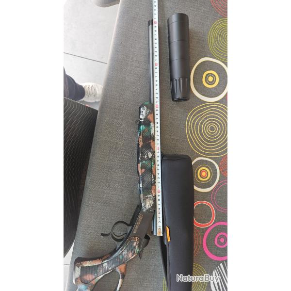 Carabine Bergara . ba 13 T.D . Mono coup. Cal 308 w. Moderateur et lunette d Aff�t.
