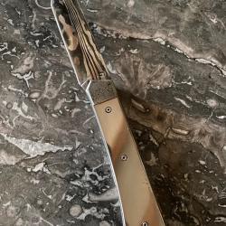 Couteau pliant full metal et damas