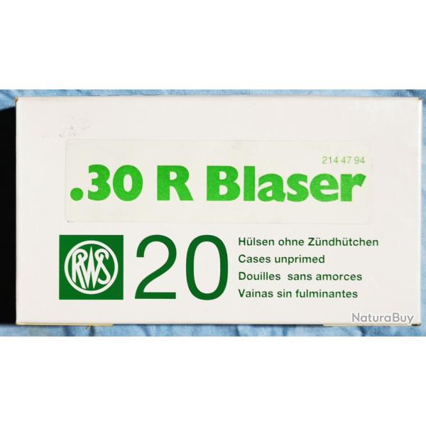 Douilles � recharger cal 30 R Blaser