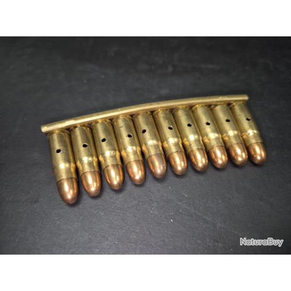 10 munitions 7,63 Mauser neutralis� pour C96 bolo avec lame d'origine