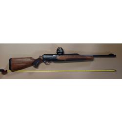Bar 4x &Eacute;lite semi automatique,  calibre 9.3x62, bois grade 3, bande de battue +Point rouge Kite BT1.