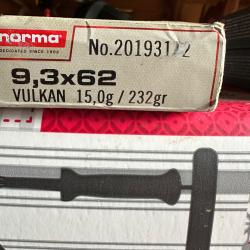 Norma vulcan 15 gr 9,3x62