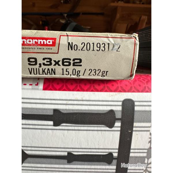 Norma vulcan 15 gr 9,3x62