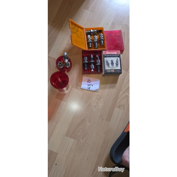 Vend lot 3 jeux outils 357 381lyman1 hornady1 lee