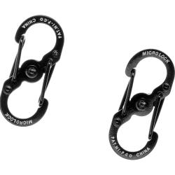 Nite Ize S-Biner Stainless Steel MicroLock 2pcs Black - R&eacute;f: 12287306000