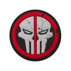 JTG Deathpool Skull Rubber Patch Multicolor - R&eacute;f: 10767550000