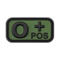 JTG Bloodtype Rubber Patch 0 Pos Glow - R&eacute;f: 10173860100