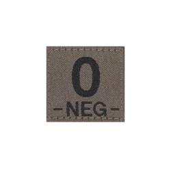 Clawgear 0 Neg Bloodgroup Patch RAL7013 - R&eacute;f: 10500133200