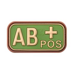 JTG Bloodtype Rubber Patch AB Pos Multicam - R&eacute;f: 10173675100