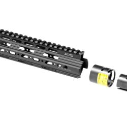 Leapers AR-15 7.2 Inch Super Slim Free Float Handguard Black - R&eacute;f: 10492906000