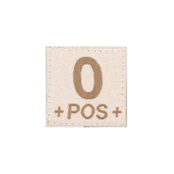 Clawgear 0 Pos Bloodgroup Patch Desert - R&eacute;f: 10499731000