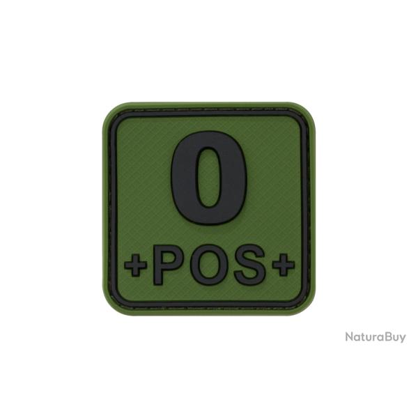 JTG Bloodtype Square Rubber Patch 0 Pos Forest - R�f: 10346021400