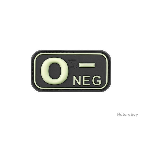 JTG Bloodtype Rubber Patch 0 Neg Blackmedic - R�f: 10173950500